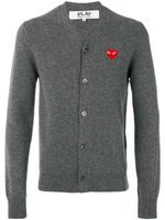 Comme Des Garçons Play lightweight cardigan - Gris - thumbnail