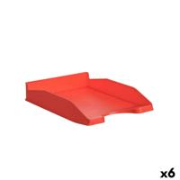 Archieflade Archivo 2000 Rood A4 Plastic (6 Stuks)