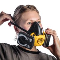 DeWalt DXIR1HMMP3 Lichtgewicht Halfgelaatsmasker met P3 filters | Maat M - DXIR1HMMP3