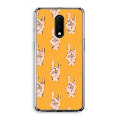 Rock: OnePlus 7 Transparant Hoesje