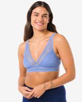 HEMA Bralette Met Kant Blauw (blauw) HEMA Bralette Met Kant Blauw (blauw)