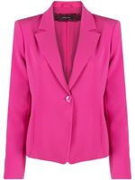 Patrizia Pepe blazer boutonné à découpes - Rose