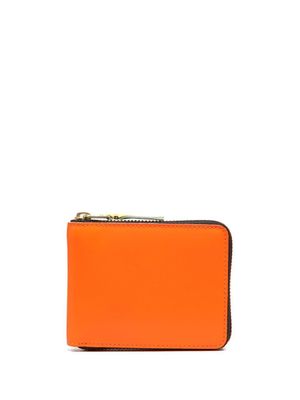 Comme Des Garçons Wallet portefeuille en cuir à design colour block - Orange