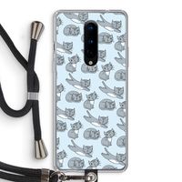 Poezen: OnePlus 8 Transparant Hoesje met koord