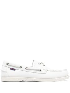 Sebago chaussures bateau Portland en cuir - Blanc