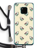 Vogeltjes: Huawei Mate 20 Pro Transparant Hoesje met koord Vogeltjes: Huawei Mate 20 Pro Transparant Hoesje met koord