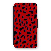 Red Leopard: iPhone 11 Pro Max Flip Hoesje