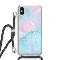Fantasie pastel: iPhone XS Transparant Hoesje met koord