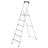 Hailo 8140-615 L40 Aluminium Huishoudtrap 6 Tredes Hailo 8140-615 L40 Aluminium Huishoudtrap 6 Tredes