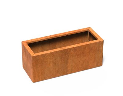 Cortenstaal plantenbak CARREZ Connect 100x40x40cm.