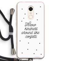 Confetti: Xiaomi Redmi 5 Transparant Hoesje met koord