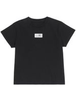 MM6 Maison Margiela t-shirt en coton à design bicolore - Noir