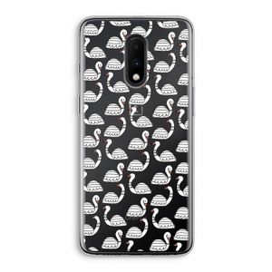 Zwanen: OnePlus 7 Transparant Hoesje
