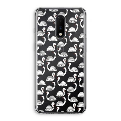 Zwanen: OnePlus 7 Transparant Hoesje