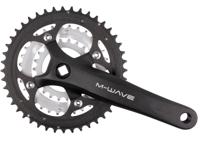 M-Wave crankset 22/32/44t 170mm 8-9 speed zwart