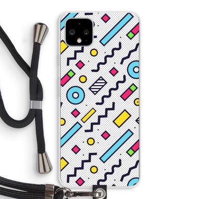 8-bit N°8: Pixel 4 XL Transparant Hoesje met koord