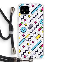 8-bit N°8: Pixel 4 XL Transparant Hoesje met koord