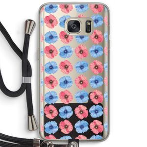 Klaproosjes: Samsung Galaxy S7 Transparant Hoesje met koord