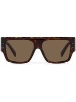 Dolce & Gabbana Eyewear lunettes de soleil DNA à monture oversize - Marron