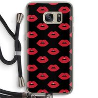 Lips: Samsung Galaxy S7 Transparant Hoesje met koord