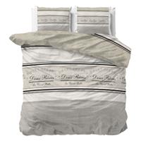 Dekbedovertrek Sweet Doux - Tweepersoons (200x200 cm) - Wit Microvezel - Dessin: - Sleeptime - Dekbed-Discounter.nl