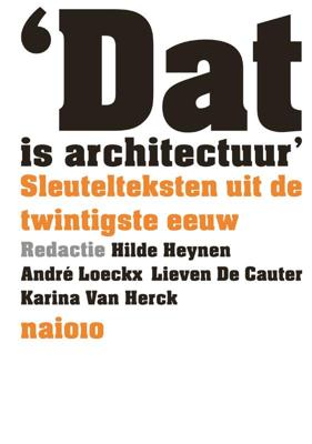Dat is architectuur (Hardback)