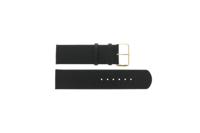 Horlogeband Rado 152.0787.3 / 07.08906.10 / R070890610 Leder Zwart 24mm