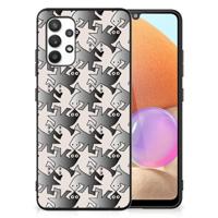 Samsung Galaxy A32 4G | A32 5G Enterprise Editie Dierenprint Telefoonhoesje Salamander Grey