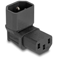 Delock 80472 Stekkeradapter [Apparaatstekker, male C14 - Apparaatstekker, female C13 10A] Zwart 1 stuk(s) Bag