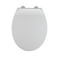 Toiletzitting Allibert Mila Afklikbaar 37,2x5,2x45 cm Soft-Close Kunststof Wit - thumbnail