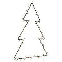 VidaXL Kerstverlichting kerstboom silhouet 115 leds warm wit