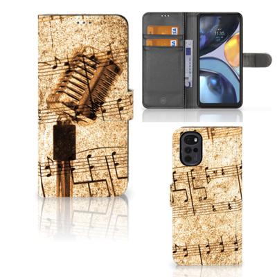 Motorola Moto G22 | Telefoonhoesje met foto | Bladmuziek