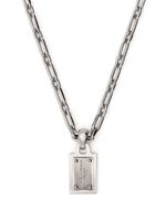 Dolce & Gabbana collier chaine à pendentif logo - Argent - thumbnail