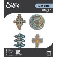 Sizzix • thinlits die set 9pcs roundabouts by seth apter