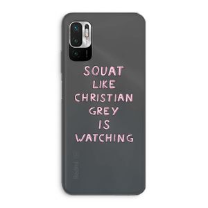 Christian Grey: Xiaomi Redmi Note 10 5G Transparant Hoesje