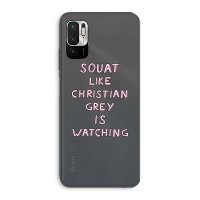 Christian Grey: Xiaomi Redmi Note 10 5G Transparant Hoesje