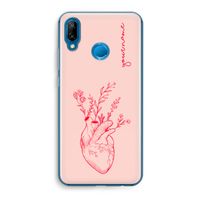 Blooming Heart: Huawei P20 Lite Transparant Hoesje