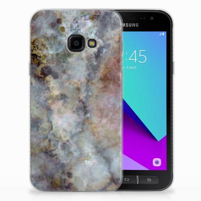 Samsung Galaxy Xcover 4 | Xcover 4s | TPU | Siliconen hoesje | Marmer Grijs