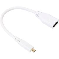 Raspberry Pi® HDMI-adapter Raspberry Pi® [1x HDMI-stekker D micro - 1x HDMI-bus] 23.5 cm Zwart
