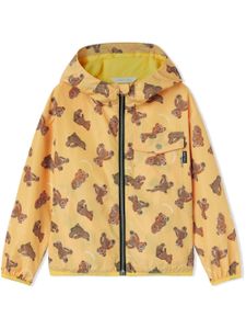 Palm Angels Kids veste zippée à imprimé graphique - Jaune