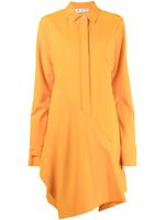 Off-White robe-chemise à design d'empiècements - Jaune