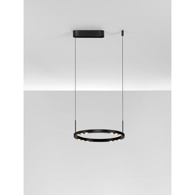 Lyora Strakke hanglampLunette zwart Ø 40cm - 9030924