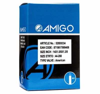AMIGO Binnenband 14 x 1 5/8 x 1 3/8 (44 288) AV 48 mm AMIGO Binnenband 14 x 1 5/8 x 1 3/8 (44 288) AV 48 mm