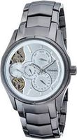 Horlogeband Fossil ME1019 Roestvrij staal (RVS) Antracietgrijs 24mm