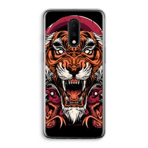 Tiger and Rattlesnakes: OnePlus 7 Transparant Hoesje