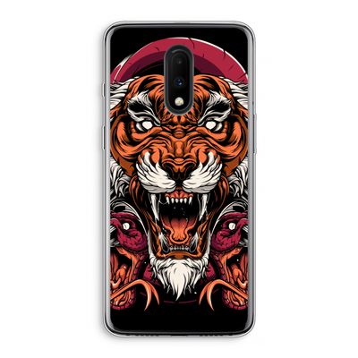 Tiger and Rattlesnakes: OnePlus 7 Transparant Hoesje