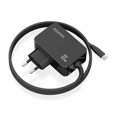 Oplader Aisens ASCH-1PD65WL033-BK Zwart Multicolour 65 W (1 Stuks)