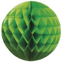 Papieren kerstballen - groen - 10 cm - kerstversiering