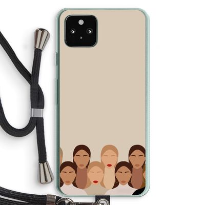 Girls girls girls: Pixel 5a 5G Transparant Hoesje met koord
