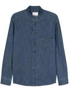 MARANT chemise en jean à logo brodé - Bleu